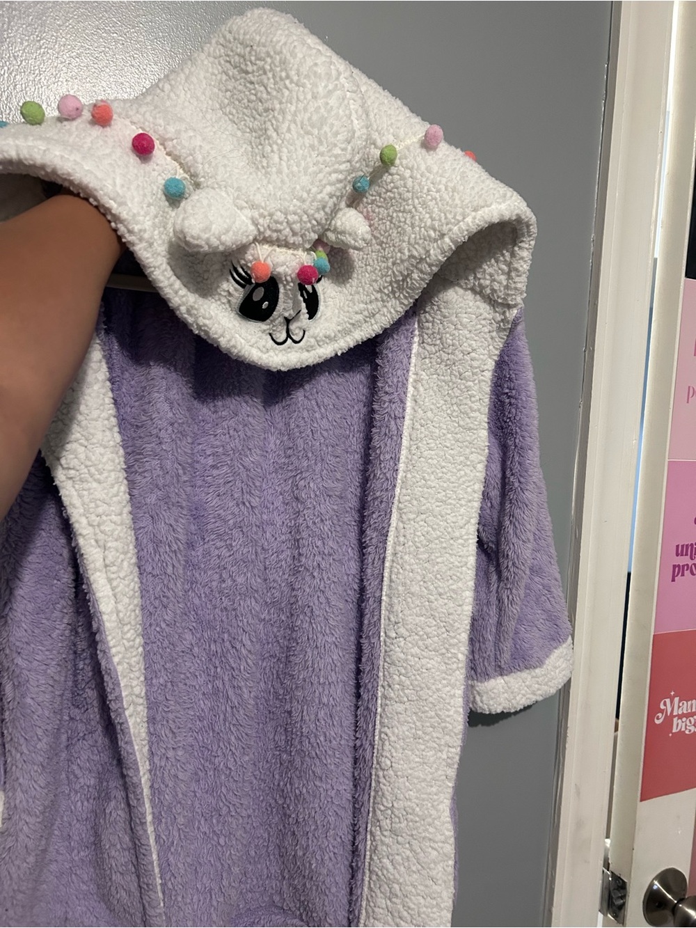 Sleep On It Plush Lavender Robe Jacket - Purple